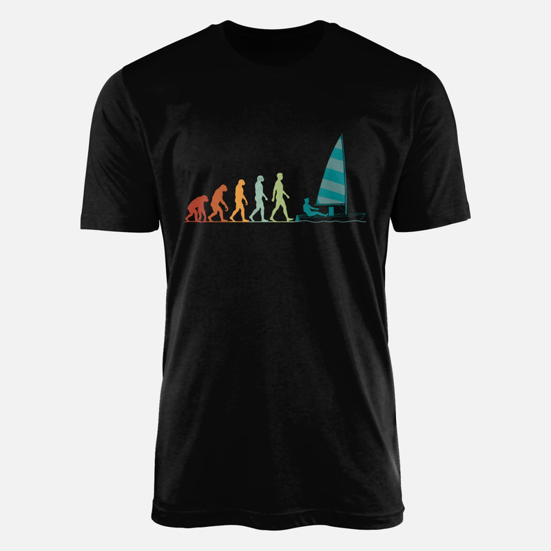 T-shirts: Evolution Segeln Retro