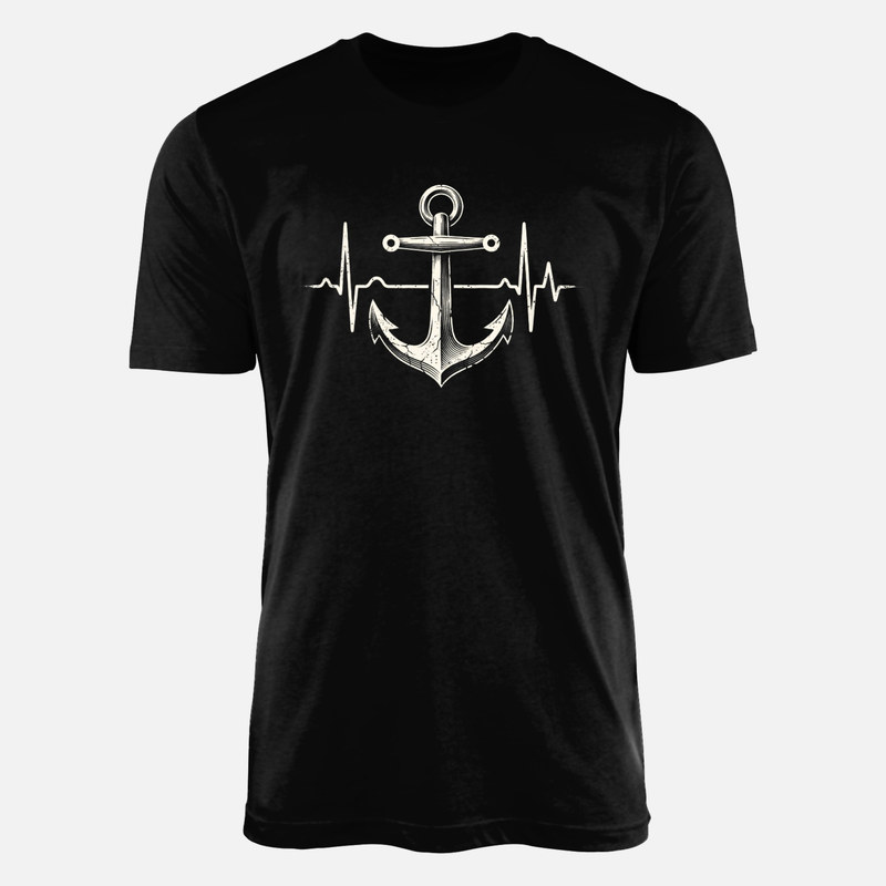 T-shirts: Anker mit Herzschlag