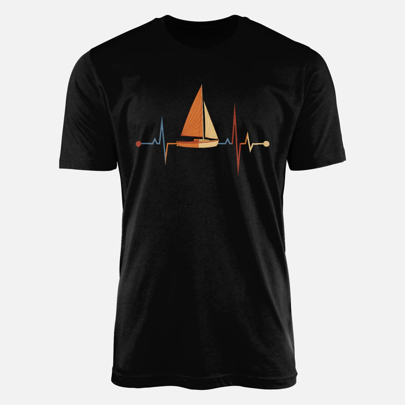 T-shirts: Segelboot EKG Puls