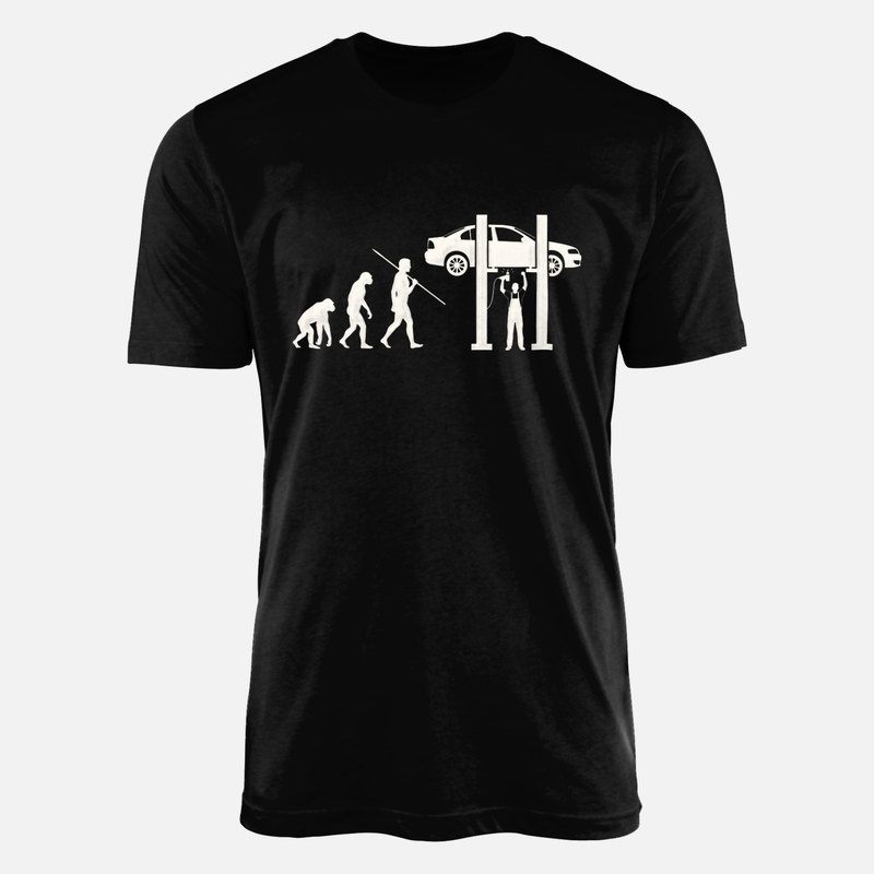 T-shirts: Evolution Kfz-Mechaniker