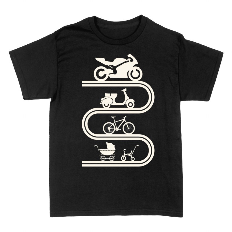 T-shirts: Evolution Motorrad Kurven