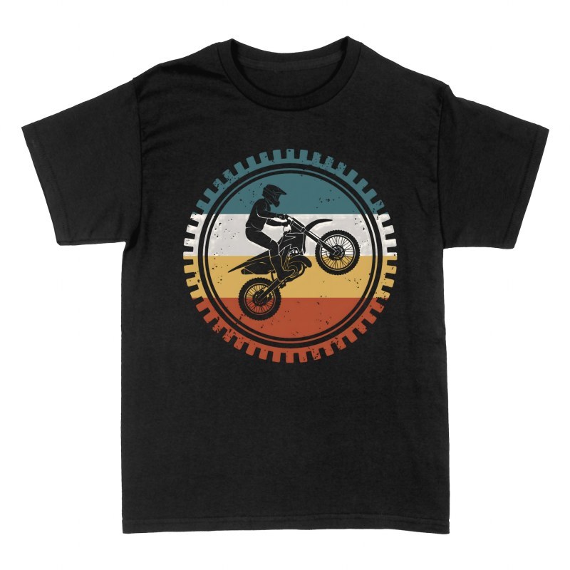 T-shirts: Motocross im Retro-Zahnrad