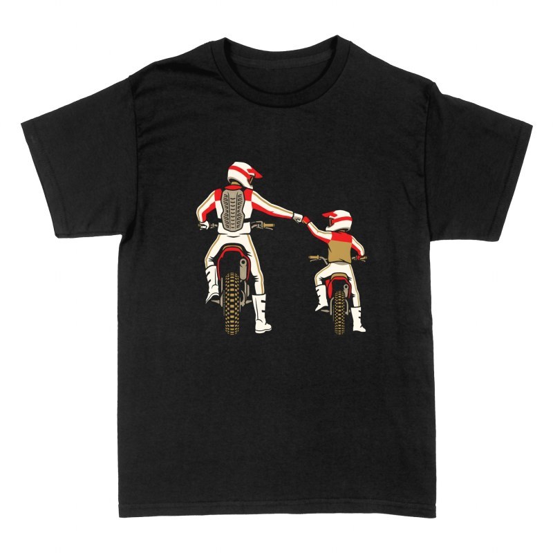 T-shirts: Motocross Vater und Sohn Faustgru&szlig;