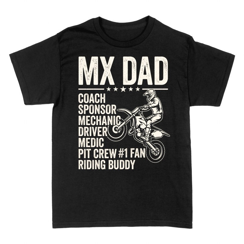 T-shirts: Motocross Papa Allesk&ouml;nner