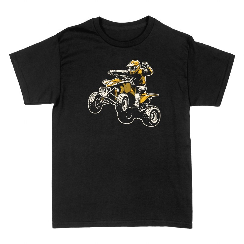T-shirts: Quad-Fahrer im Jubel-Sprung
