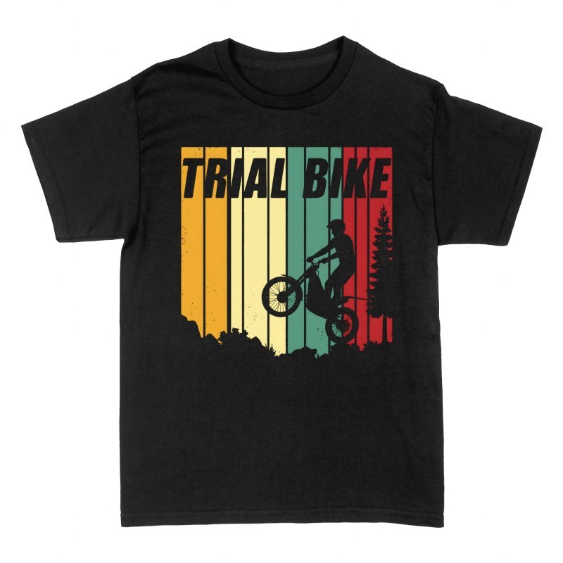 T-shirts: Trial Bike Retro Silhouette