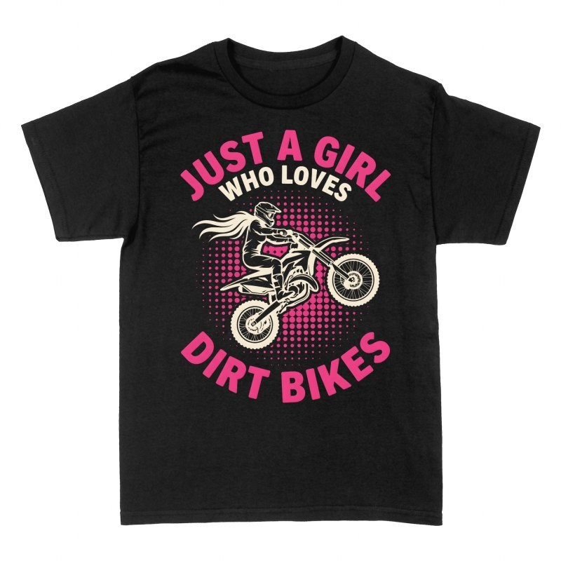 T-shirts: M&auml;dchen liebt Motocross