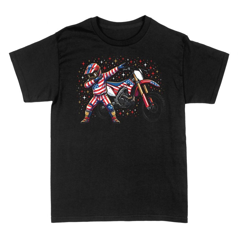 T-shirts: Dabbender Motocross-Fahrer USA