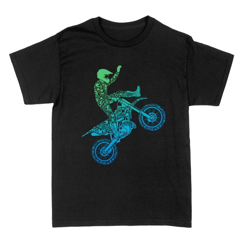 T-shirts: Motocross-Fahrer aus Werkzeugen