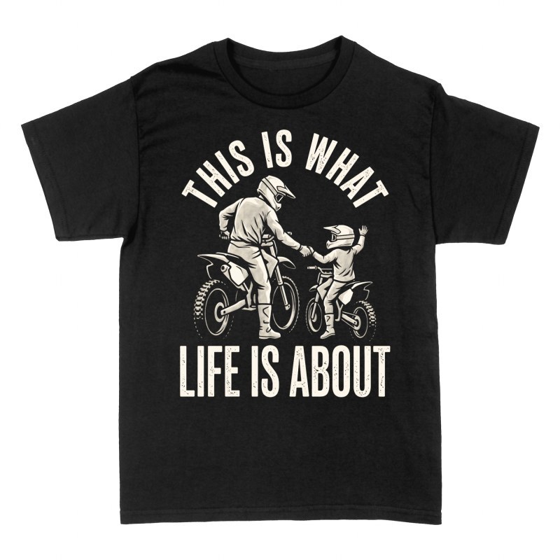 T-shirts: Vater und Sohn Motocross Handshake