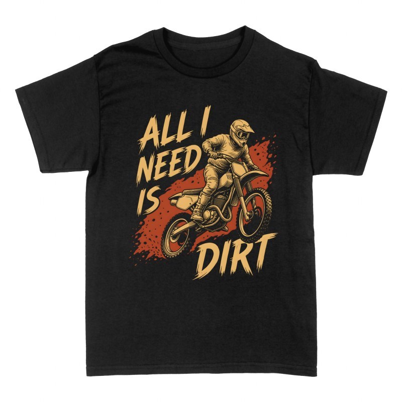 T-shirts: Motocross Fahrer mit Schlamm