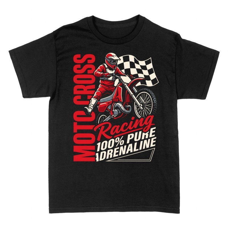 T-shirts: Motocross Fahrer Reine Adrenalin