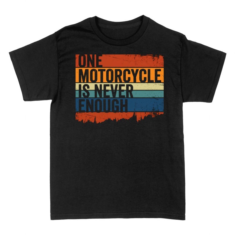T-shirts: Ein Motorrad ist nie genug Retro