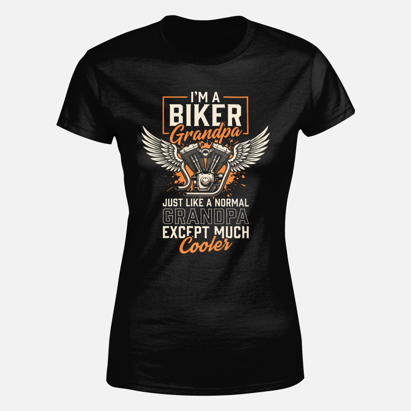 T-shirts: Biker Opa mit V-Twin Motor