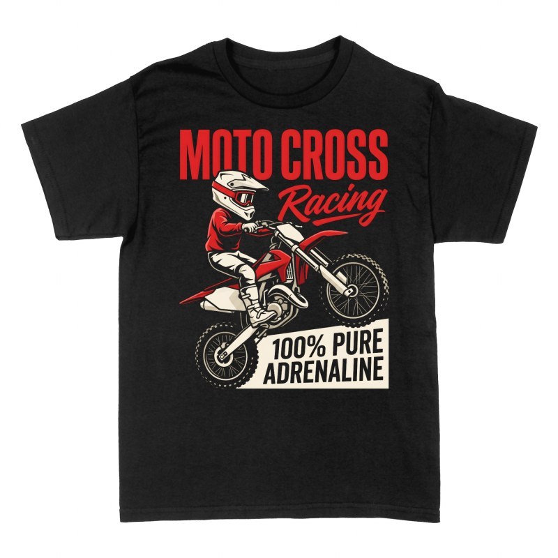 T-shirts: Motocross Sprung Pure Adrenalin