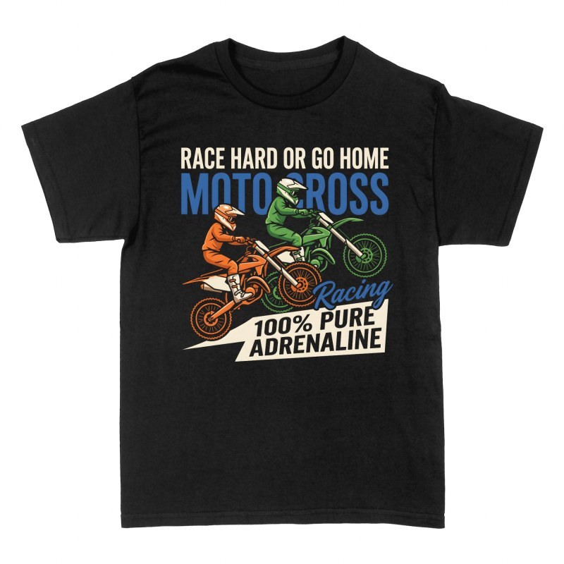T-shirts: Motocross Sprung Pure Adrenalin