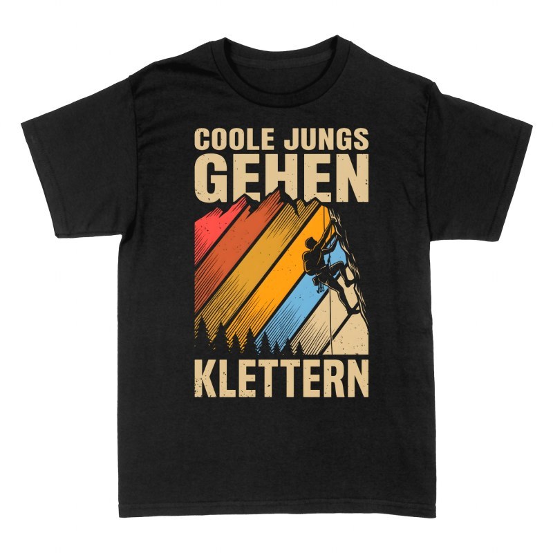 T-shirts: Coole Jungs gehen klettern Vintage