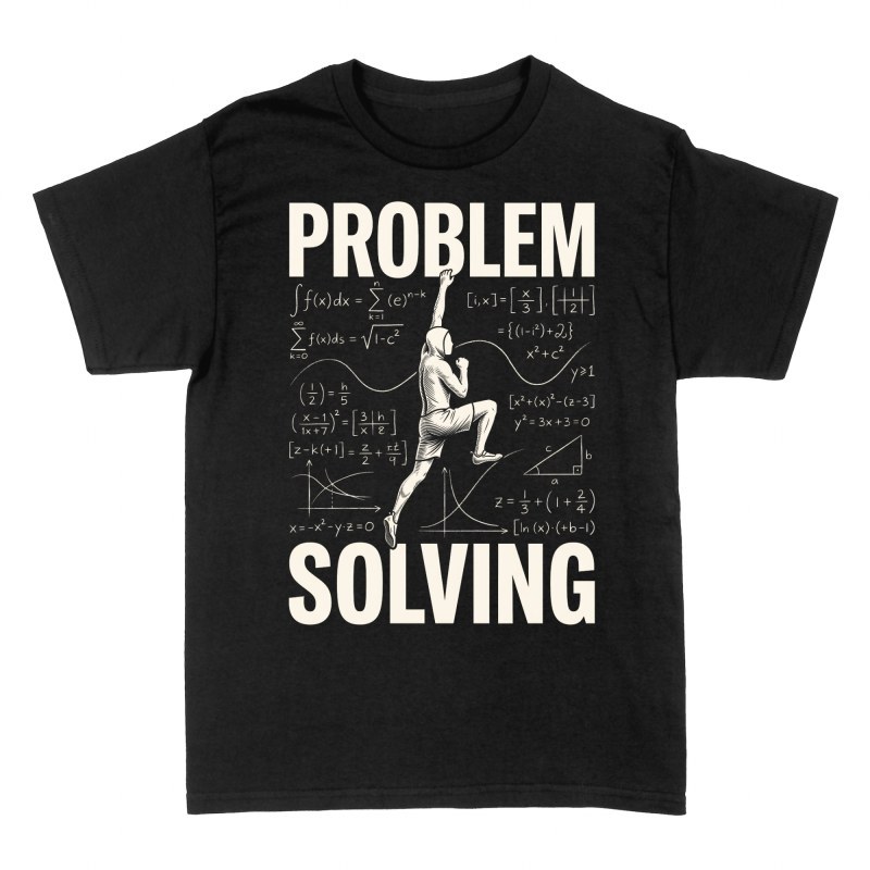 T-shirts: Kletterer l&ouml;st Matheprobleme