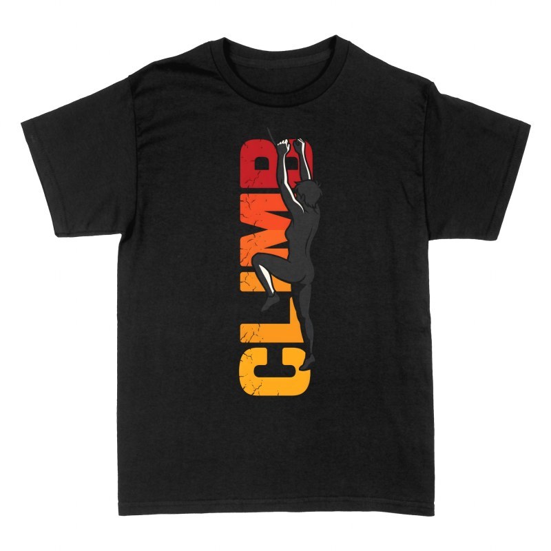 T-shirts: Nackte Kletterin Climb Silhouette