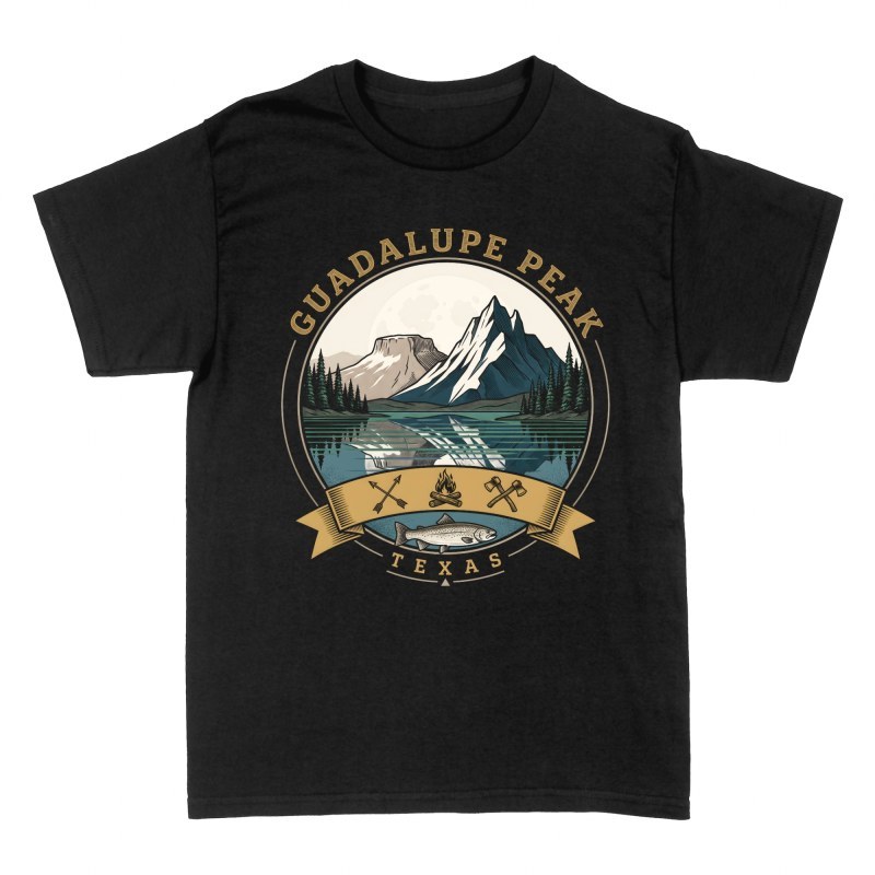 T-shirts: Guadalupe Peak Texas Naturabzeichen