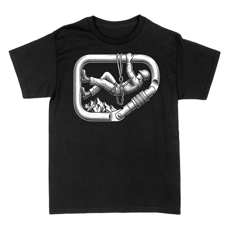 T-shirts: Industriekletterer im Karabiner