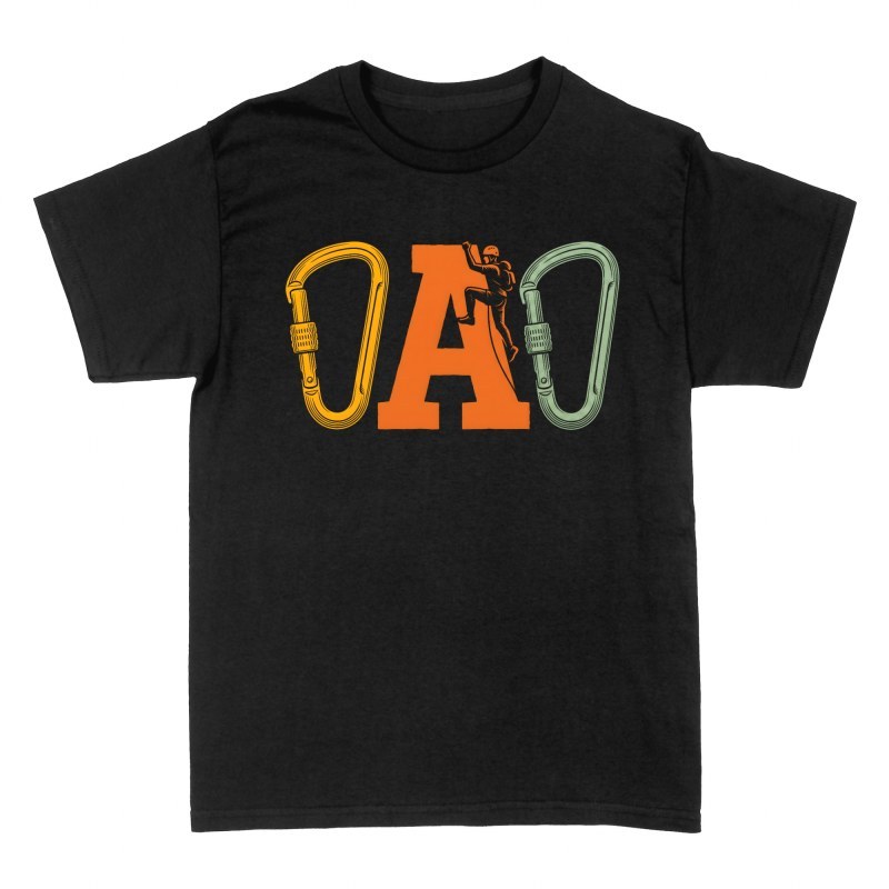 T-shirts: Kletterer Papa mit Karabinern