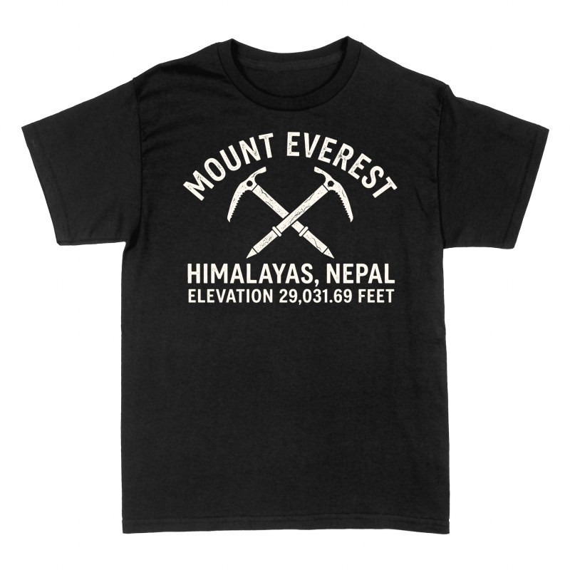 T-shirts: Mount Everest gekreuzte Eispickel