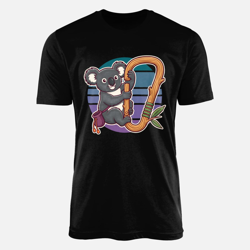 T-shirts: Kletternder Koala am Karabiner