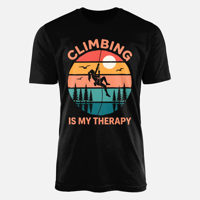 T-shirts: Klettern ist meine Therapie Vintage