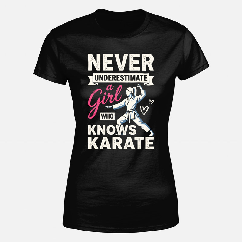 T-shirts: Karate M&auml;dchen Spruch