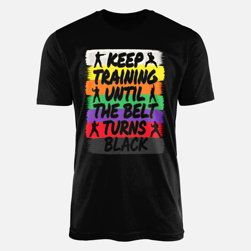 T-shirts: Karate G&uuml;rtel Fortschritt Bis Schwarz