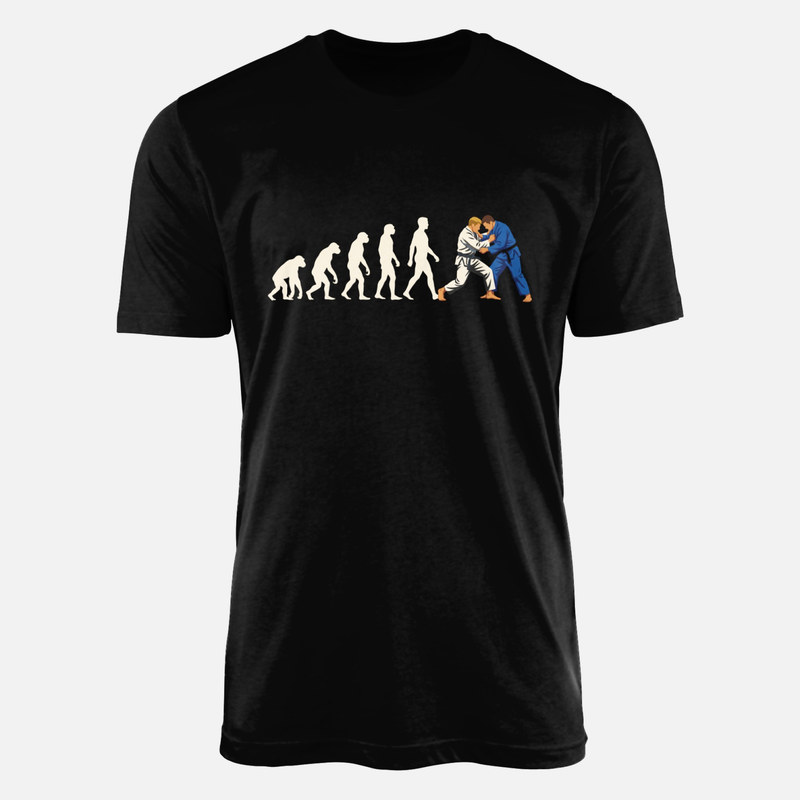 T-shirts: Evolution Judo und Kampfsport Silhouette