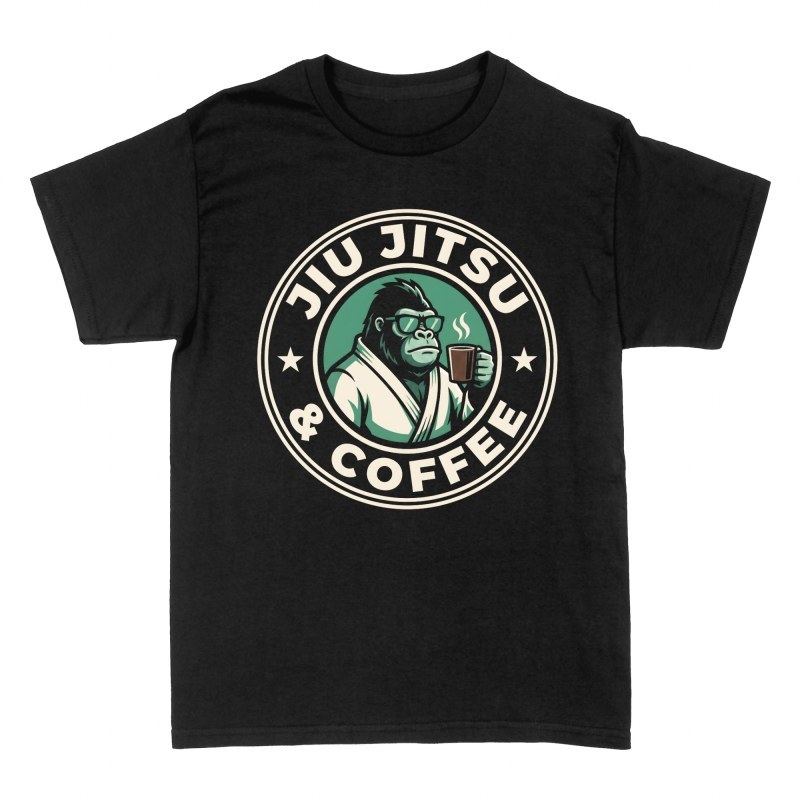 T-shirts: Gorilla Jiu-Jitsu und Kaffee