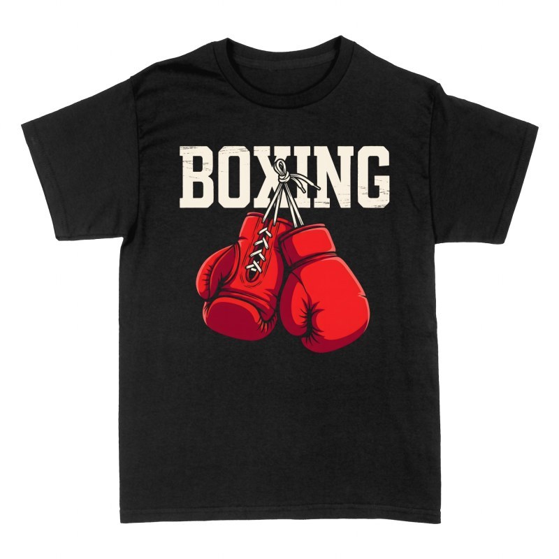 T-shirts: H&auml;ngende rote Boxhandschuhe