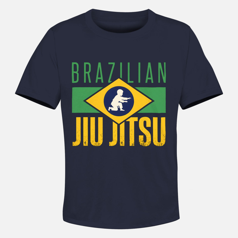 T-shirts: BJJ K&auml;mpfer Brasilien Silhouette