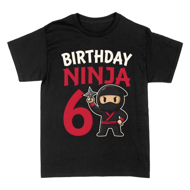 T-shirts: Geburtstag Ninja 6 Jahre Shuriken