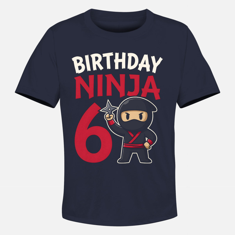 T-shirts: Geburtstag Ninja 6 Jahre Shuriken