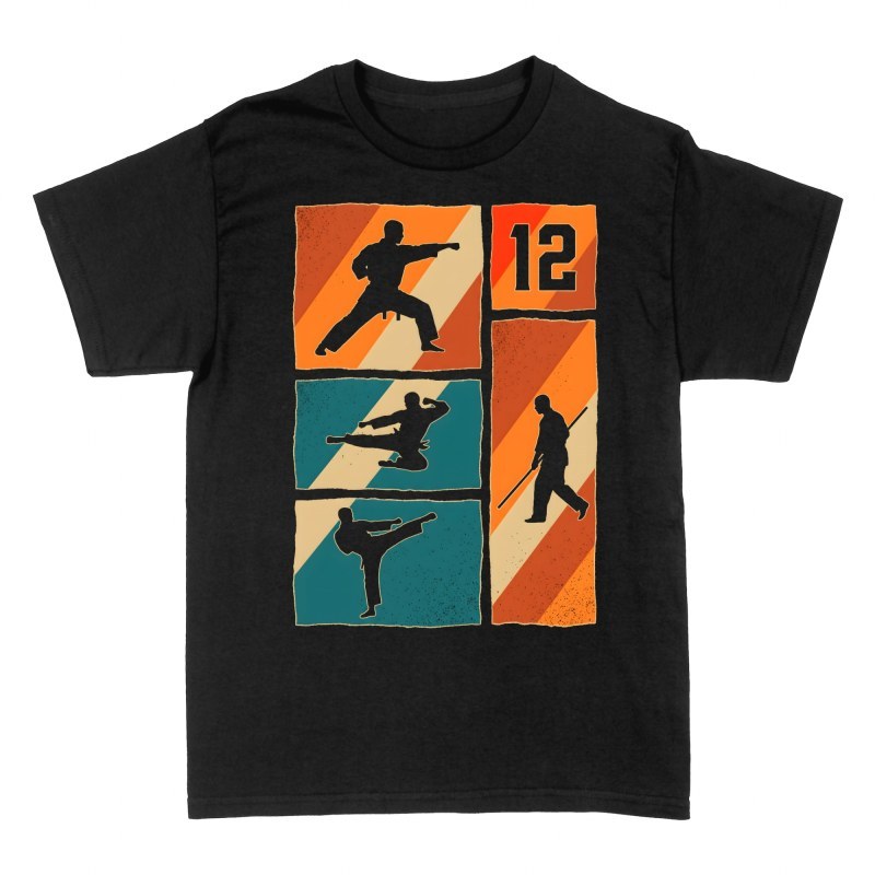 T-shirts: Karate 12. Geburtstag Retro Kampfsport