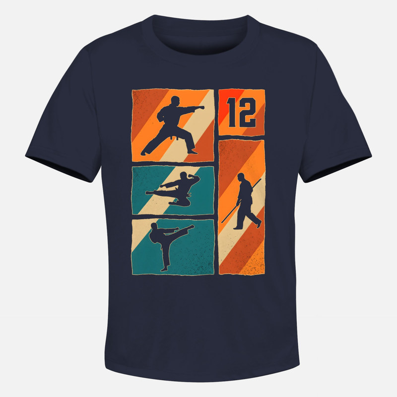 T-shirts: Karate 12. Geburtstag Retro Kampfsport