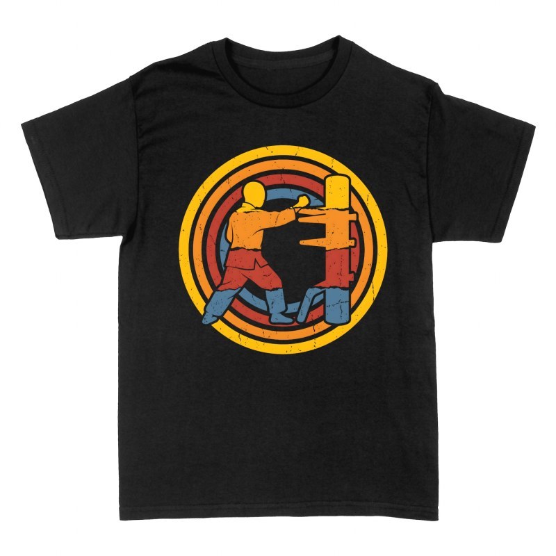 T-shirts: Wing Chun Holzpuppe Retro