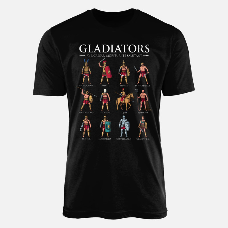 T-shirts: R&ouml;mische Gladiatoren Infografik