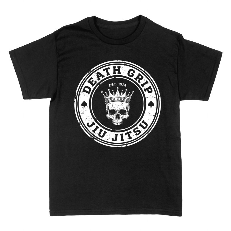 T-shirts: Totenkopf mit Krone Jiu Jitsu