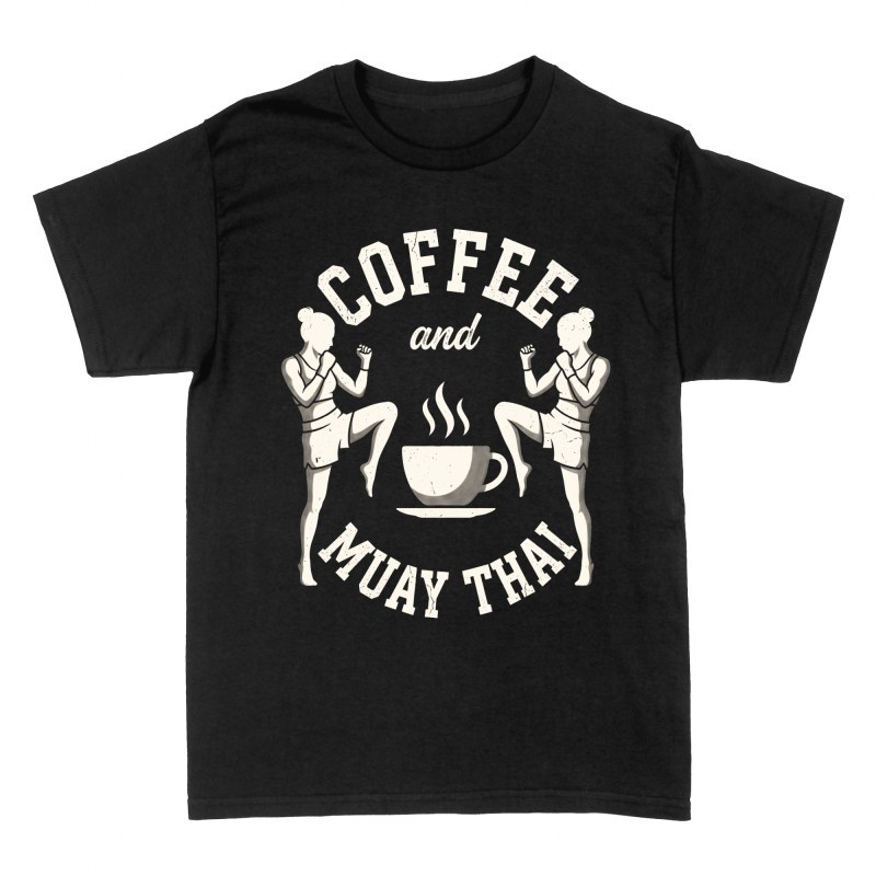 T-shirts: Kaffee und Muay Thai K&auml;mpferinnen