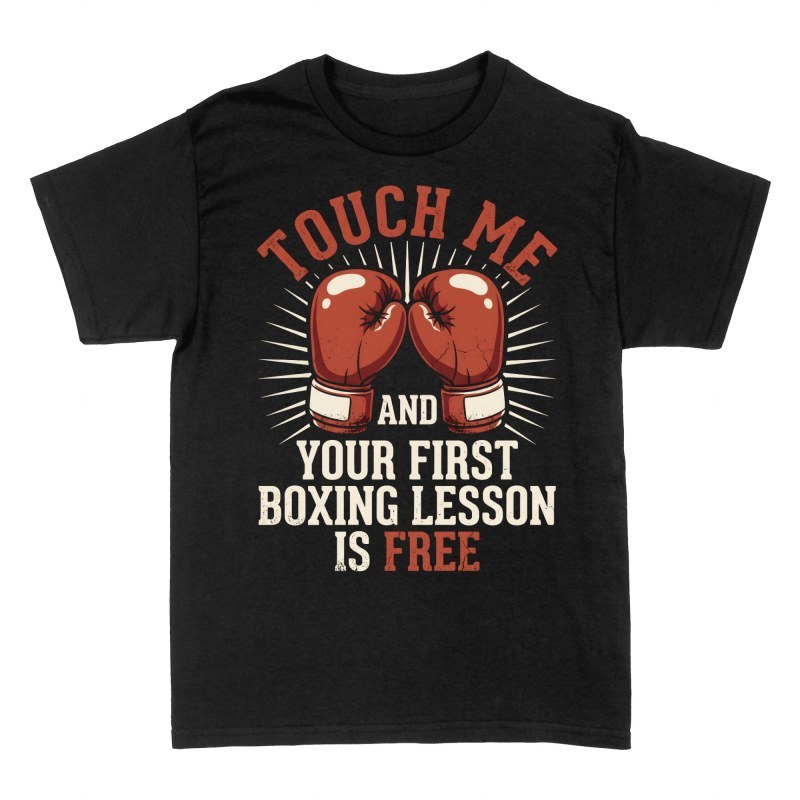 T-shirts: Boxhandschuhe mit Erste Boxstunde Gratis Spruch