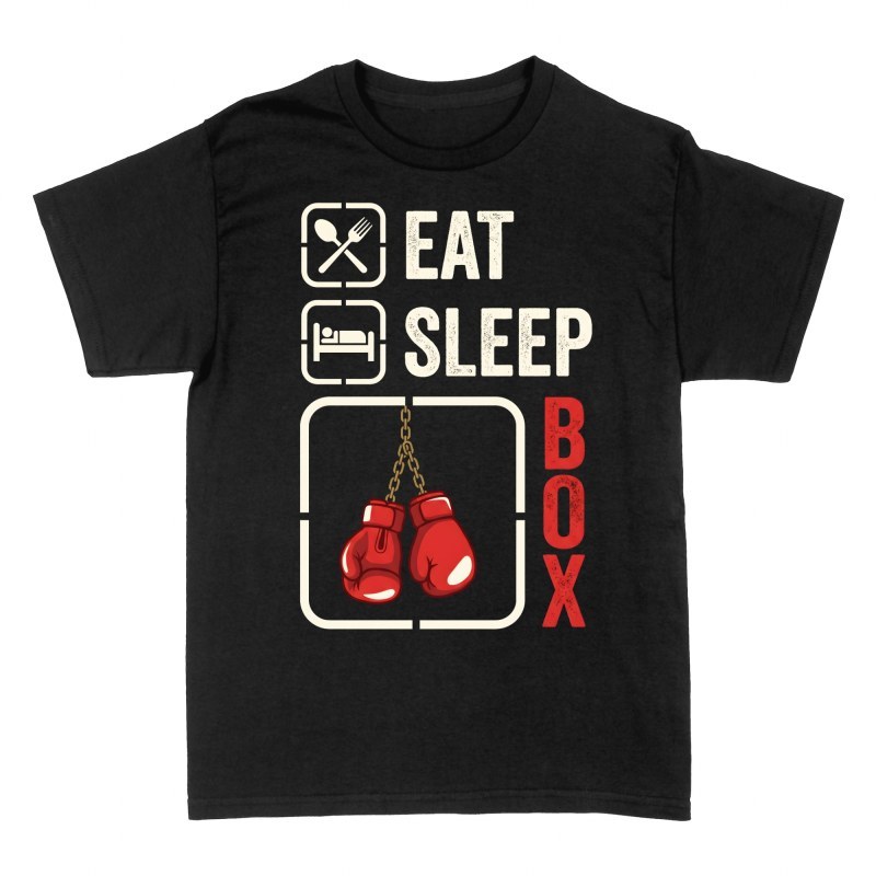 T-shirts: Essen Schlafen Boxen