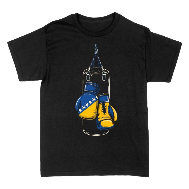 T-shirts: Boxen Bosnien und Herzegowina Flagge