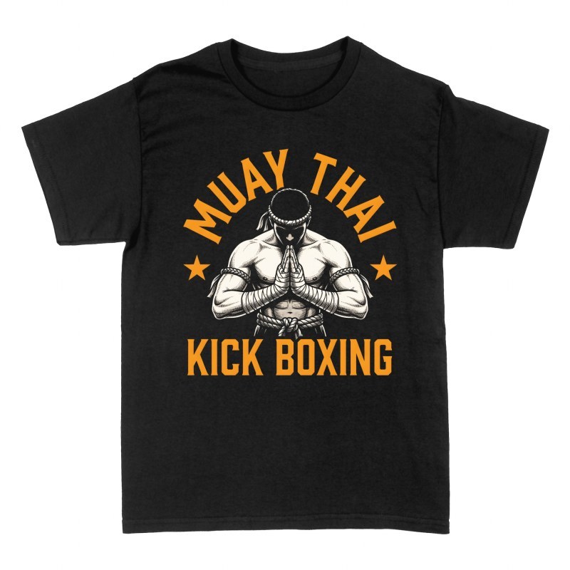 T-shirts: Muay Thai K&auml;mpfer im Wai-Gru&szlig;