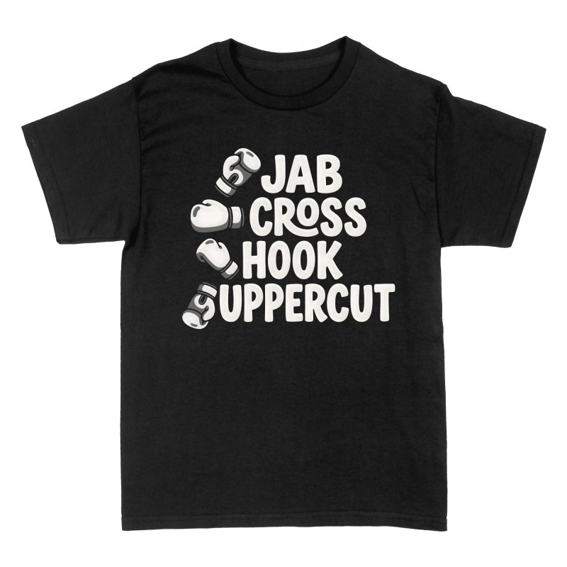 T-shirts: Boxschl&auml;ge Kombination Jab Hook