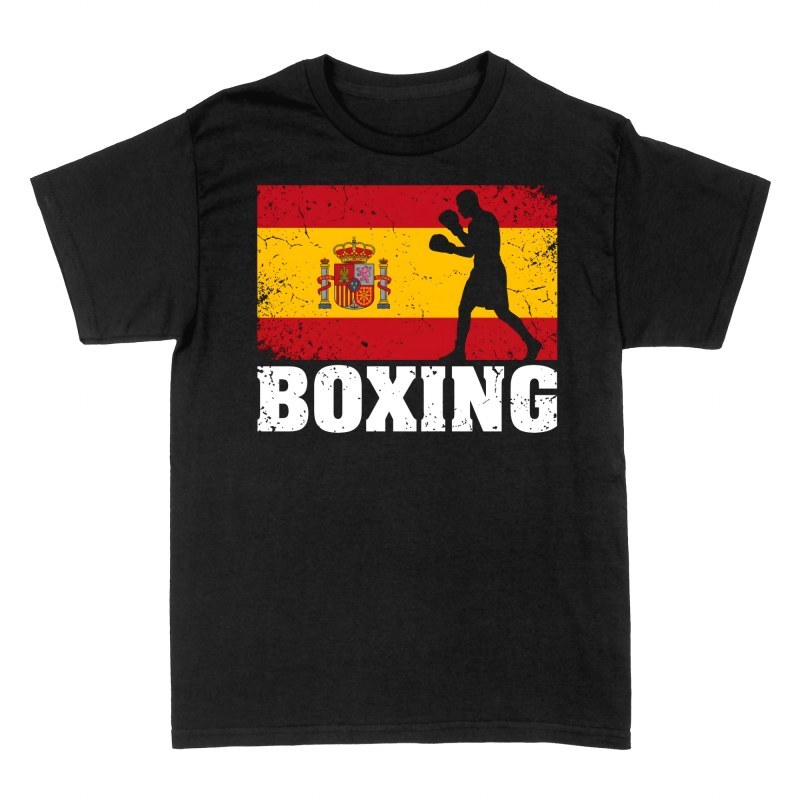 T-shirts: Boxer mit Spanien-Flagge