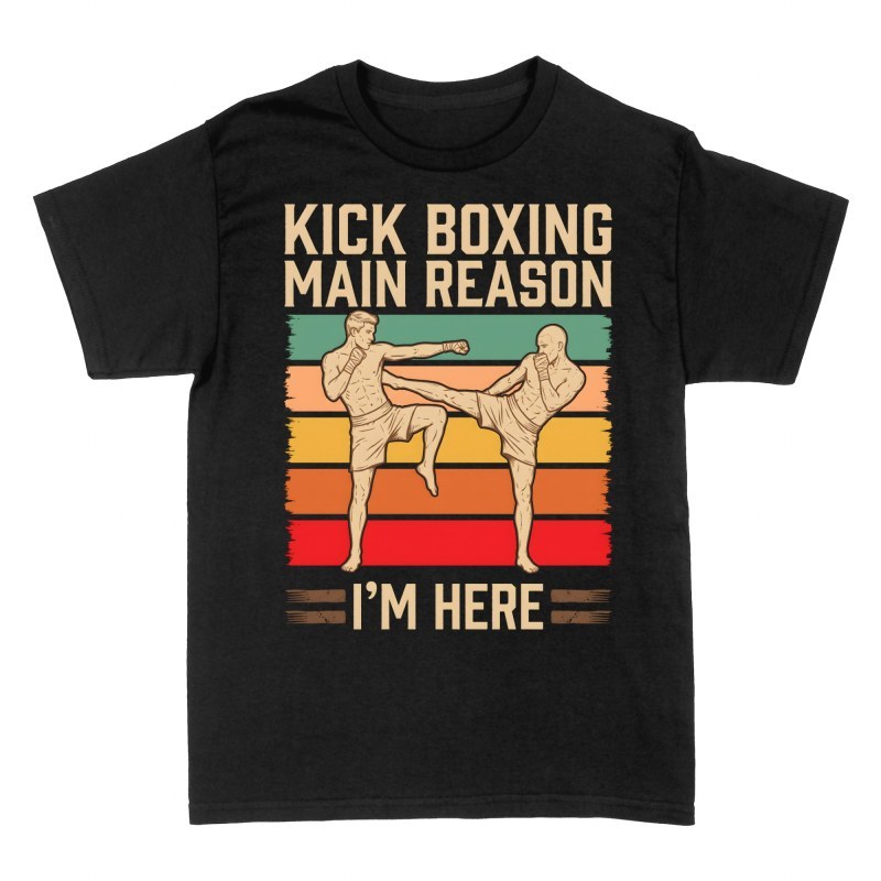 T-shirts: Kickboxen Hauptgrund Warum Ich Hier Bin